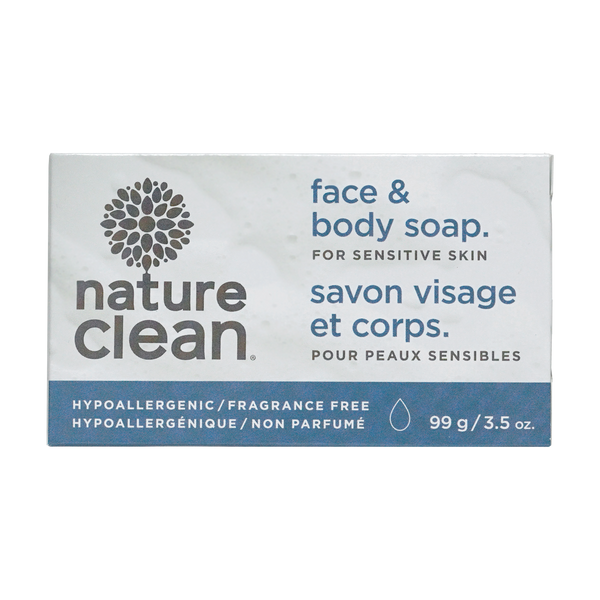 Sensitive Face Body Bath Bar 99G Fragrance Free Nature Clean
