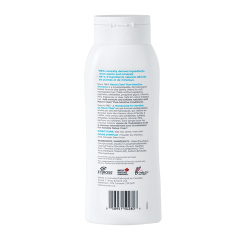 Pure-Sensitive Shampoo - 300mL - Fragrance Free – Nature Clean
