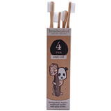 Adult Bamboo Soft Toothbrush 4-pack