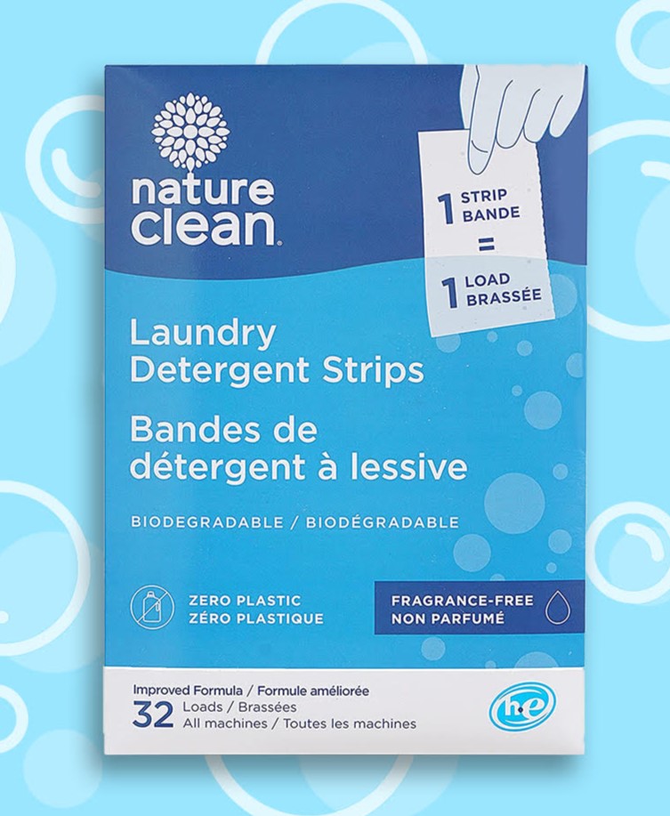 Nature Clean Laundry Detergent Strips Wildflower scent or unscented